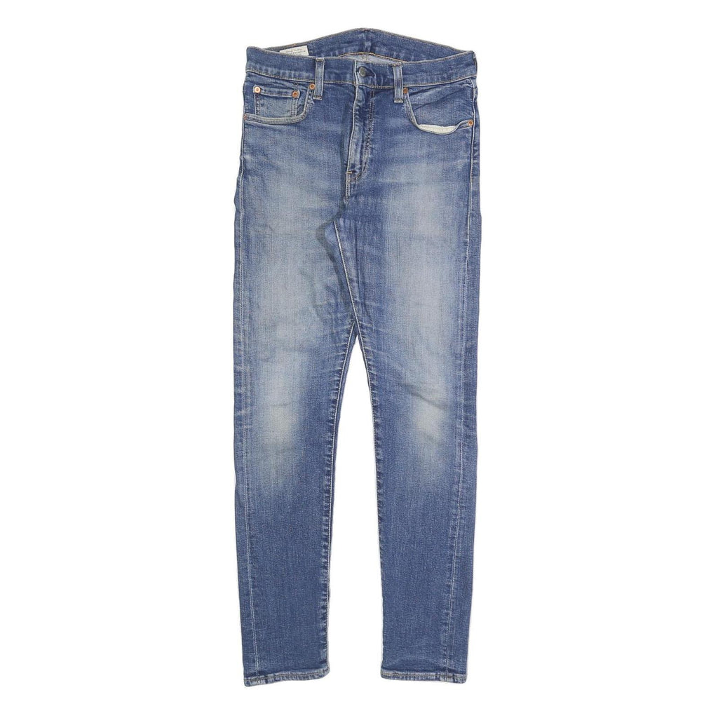 LEVI'S 519 BIG E Mens Jeans Blue Slim Skinny Denim Medium W32 L32 Slim Fit Zip