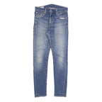 LEVI'S 519 BIG E Mens Jeans Blue Slim Skinny Denim Medium W32 L32 Slim Fit Zip