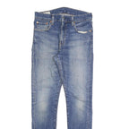 LEVI'S 519 BIG E Mens Jeans Blue Slim Skinny Denim Medium W32 L32 Slim Fit Zip