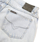 HARLEY DAVIDSON Mens Jeans Blue Relaxed Straight Denim Light W32 L28 Classic Fit