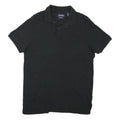 CHAPS Mens Black Cotton Blend Short Sleeve Polo Shirt M Classic Fit Casual