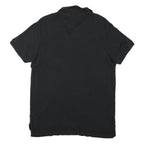 CHAPS Mens Black Cotton Blend Short Sleeve Polo Shirt M Classic Fit Casual