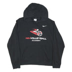 NIKE Mens Black Rev Volleyball Academy Pullover Hoodie 2XL Cotton Blend