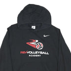 NIKE Mens Black Rev Volleyball Academy Pullover Hoodie 2XL Cotton Blend