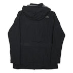 THE NORTH FACE Womens Black Outdoor Jacket L Polyester Zip Hooded Pocketed