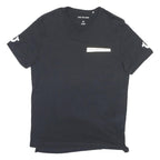 TRUE RELIGION Mens Black XL Graphic T-Shirt Short Sleeve Crew Neck World Tour