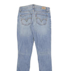 LEVI'S 524 TOO SUPERLOW Womens Jeans Blue Slim Skinny Denim Light W26 L32