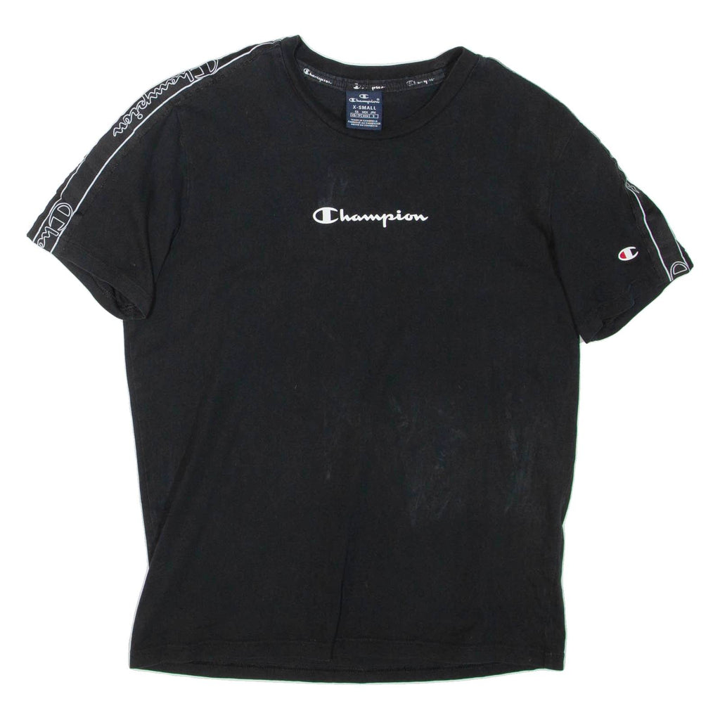 CHAMPION Mens T-Shirt Black XS