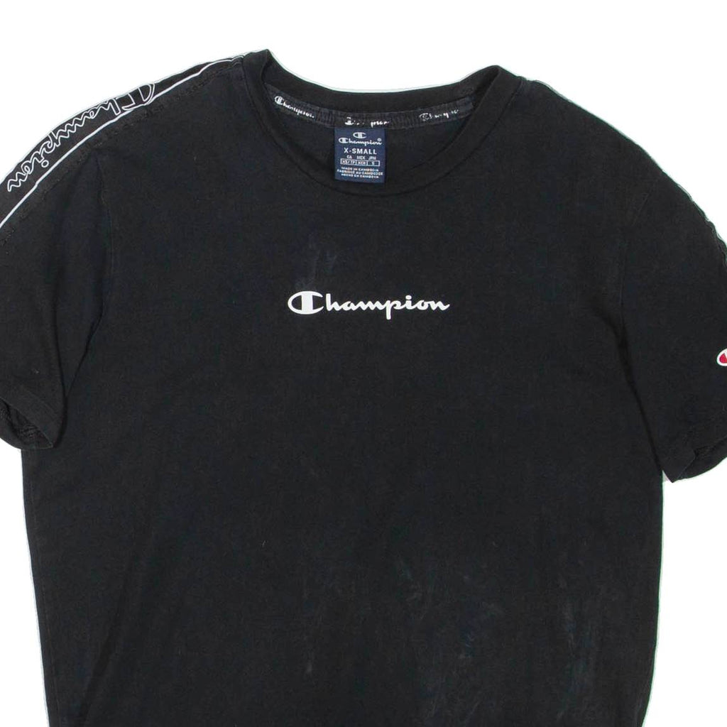 CHAMPION Mens T-Shirt Black XS