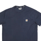 CARHARTT Mens Navy Blue Graphic T-Shirt XL Short Sleeve Crew Neck Workwear