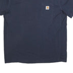 CARHARTT Mens Navy Blue Graphic T-Shirt XL Short Sleeve Crew Neck Workwear