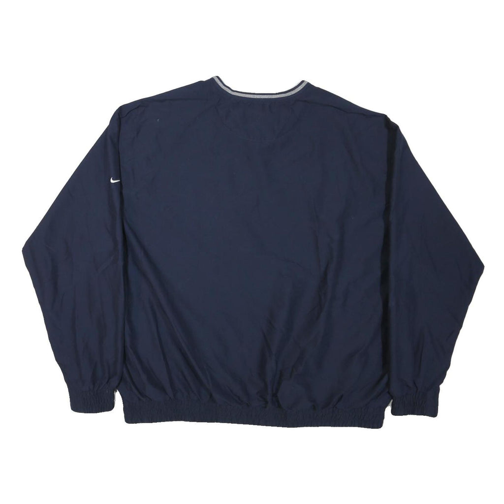 NIKE Mens Navy Blue Pullover Nylon Jacket 2XL Sportswear Casual Lightweight