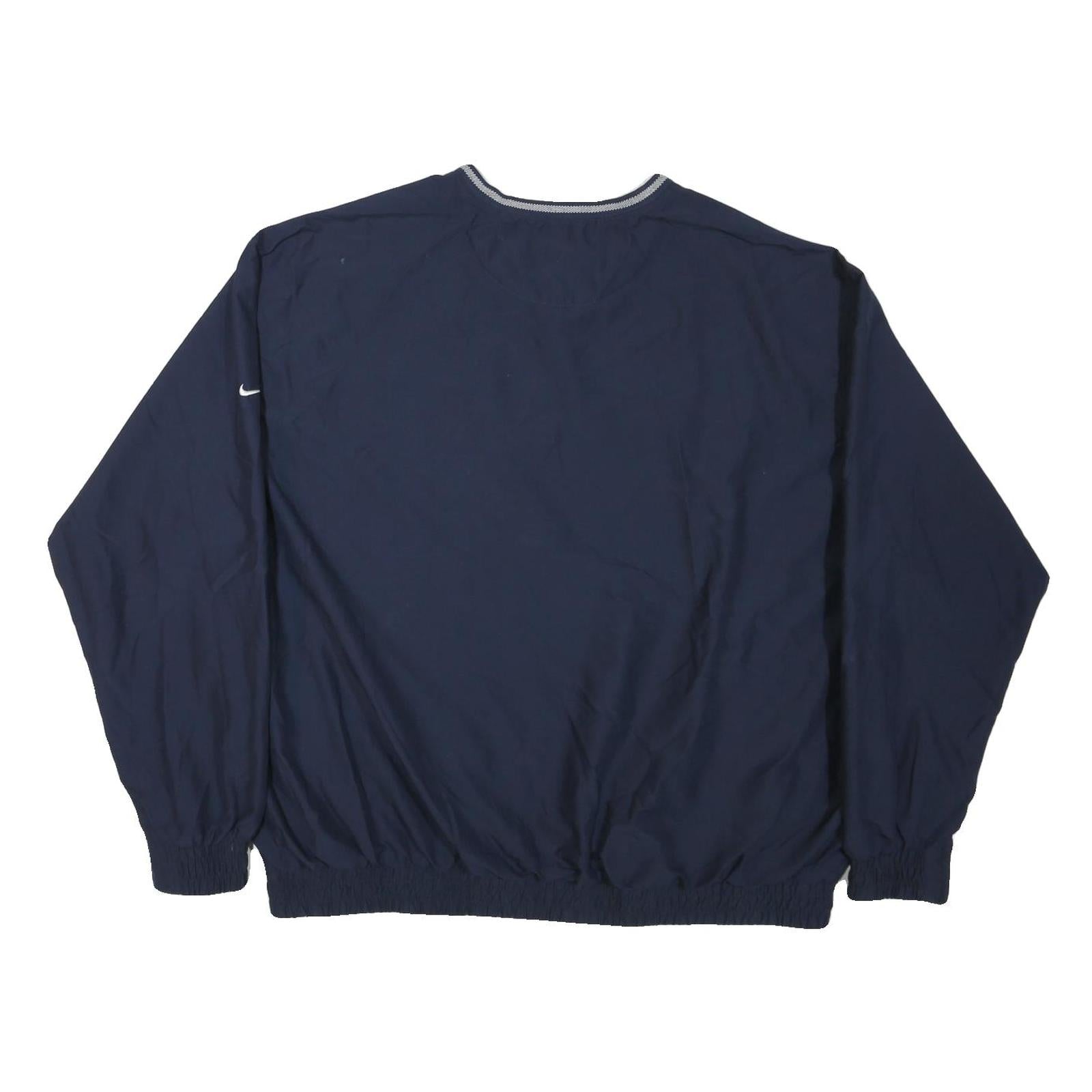 NIKE Mens Navy Blue Pullover Nylon Jacket 2XL Sportswear Casual Lightweight