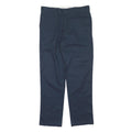 DICKIES Mens Polyester Blend Navy Regular Straight Trousers W38 L34 Workwear Zip