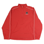 CHAMPION Mens Red Zip Jacket XL Nylon Plain Athletic Sports Track Top