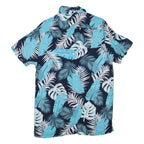 C&A Slim Fit Mens Hawaiian Shirt Blue Floral S
