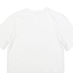 CHAMPION Mens White Graphic T-Shirt M Short Sleeve Crew Neck Cotton Blend