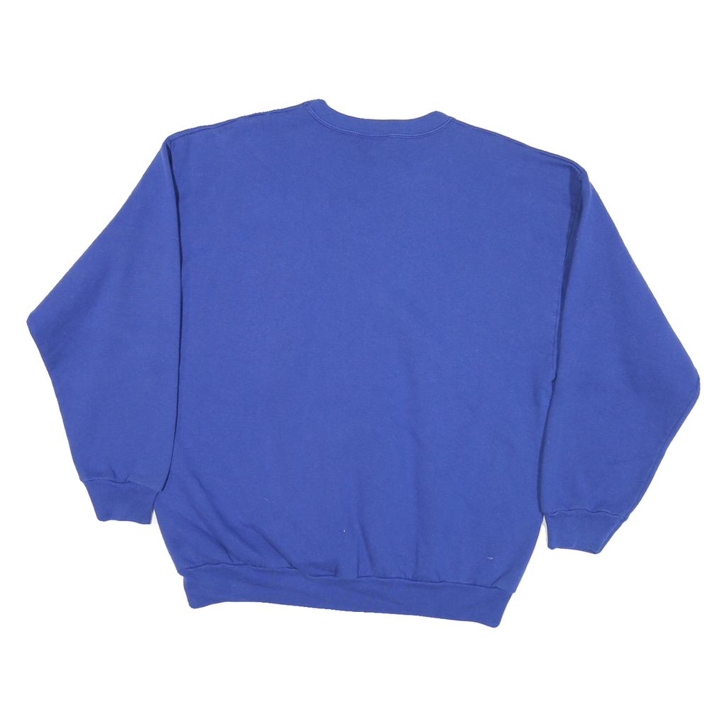 Mens Blue Indianapolis Colts Crew Neck M Cotton Blend Pullover Sweatshirt NFL