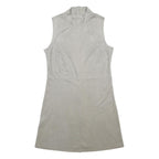 MNG Womens Cream Sleeveless Day Polyester Dress Size M Minimalist style