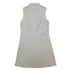 MNG Womens Cream Sleeveless Day Polyester Dress Size M Minimalist style