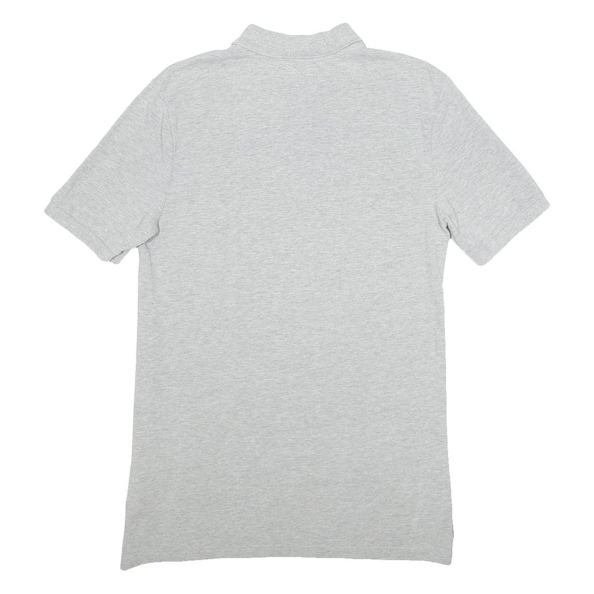NIKE Mens Grey Short Sleeve Plain Polo Shirt S Cotton Classic Sportswear
