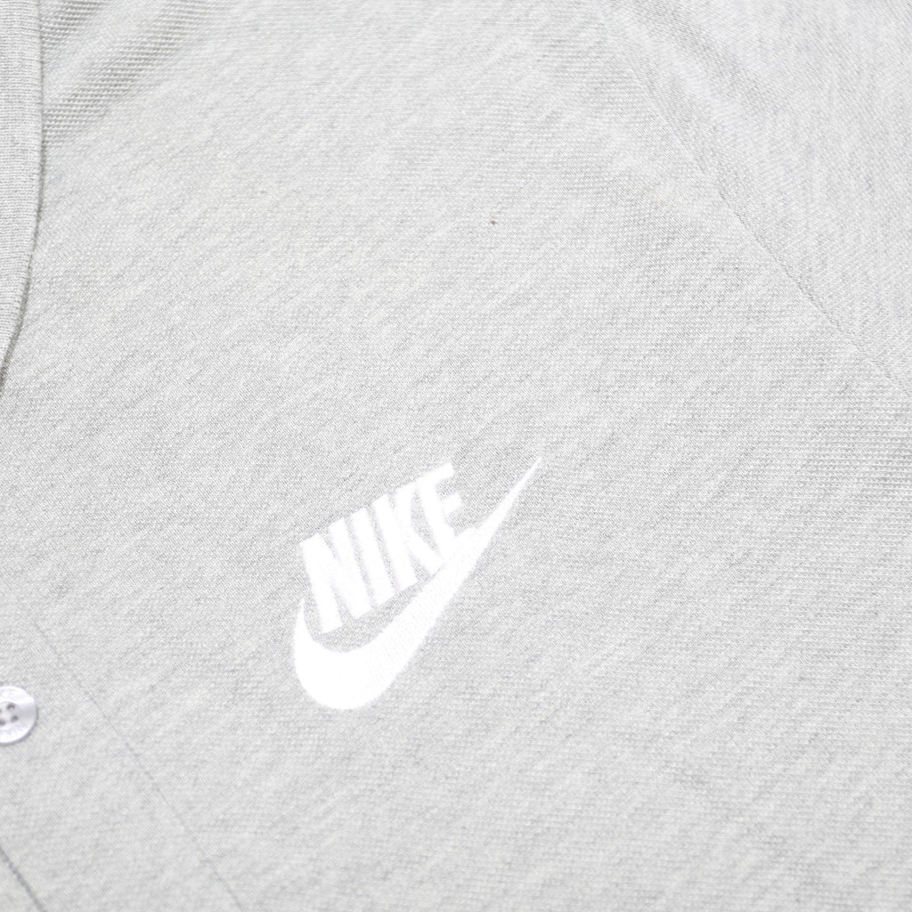 NIKE Mens Grey Short Sleeve Plain Polo Shirt S Cotton Classic Sportswear