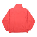 DANIEL HECHTER Womens Red 1/4 Zip Collar L Casual Cotton Blend Sweatshirt