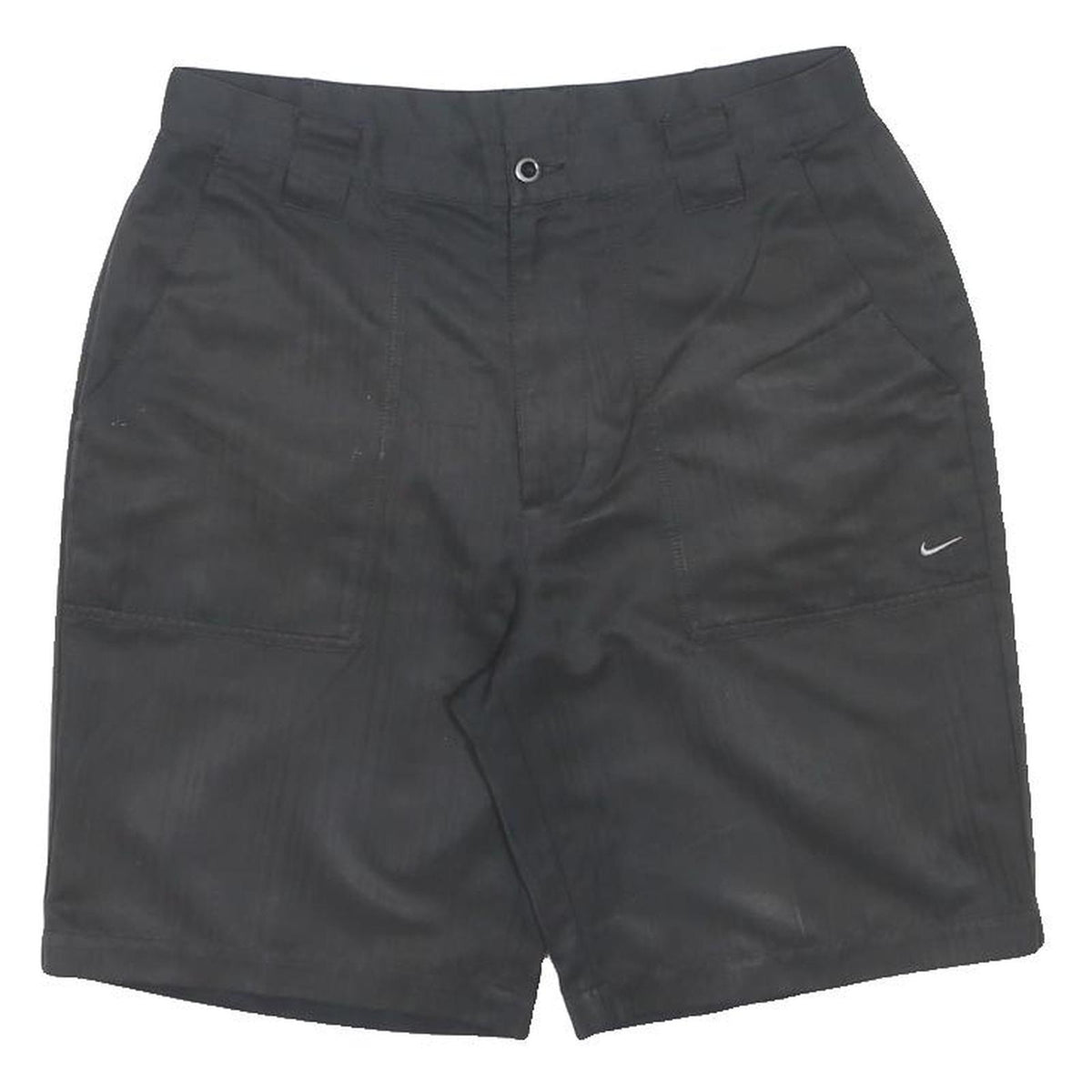 NIKE Mens Shorts Black Casual Plain M W32 Polyester Blend Comfortable