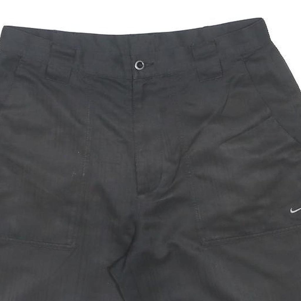 NIKE Mens Shorts Black Casual Plain M W32 Polyester Blend Comfortable