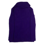 LAUREN RALPH LAUREN Shawl Collar Womens Cardigan Purple Roll Neck Tight Knit L