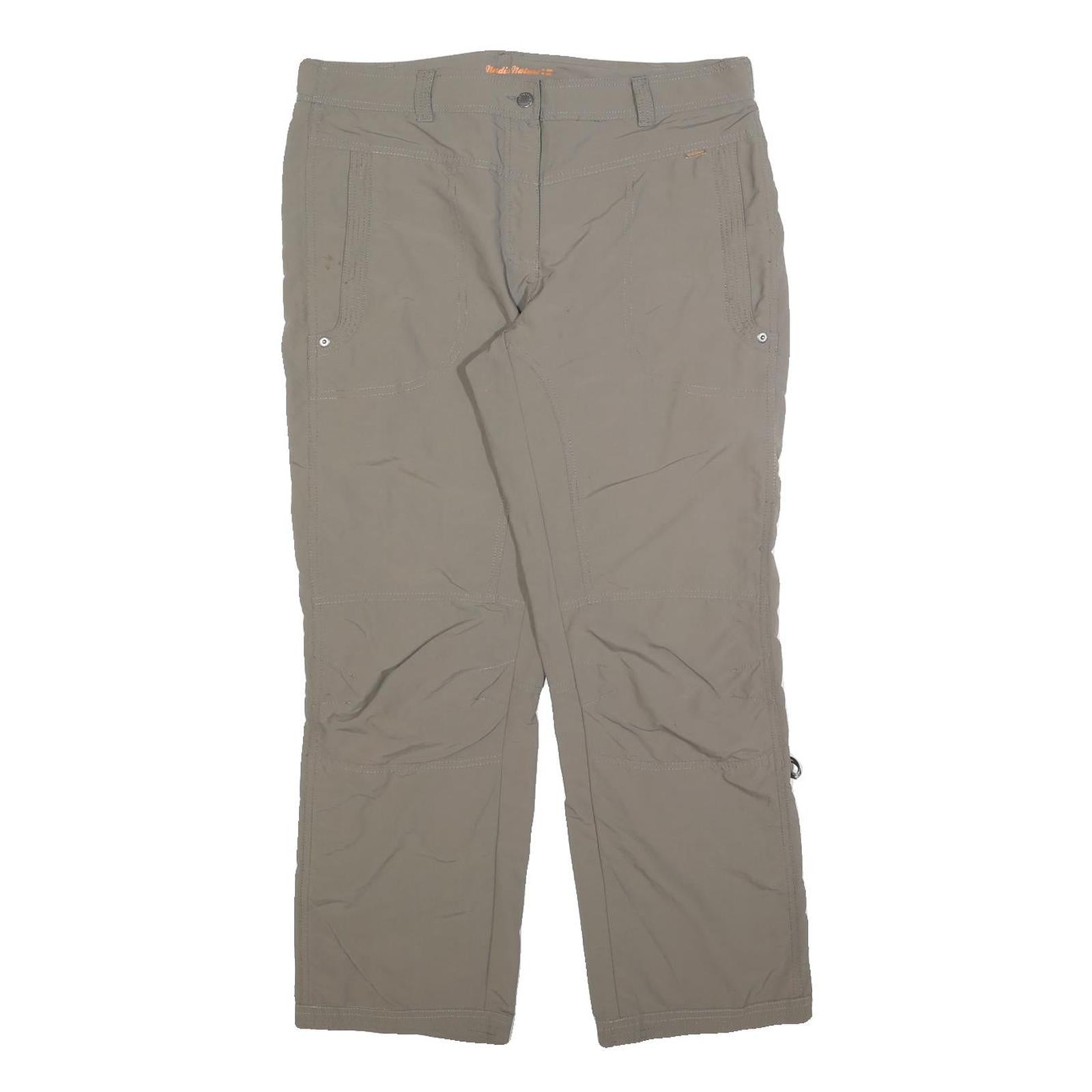 ICEPEAK Womens Polyester Blend Beige Regular Straight Trousers W32 L28 Outdoor