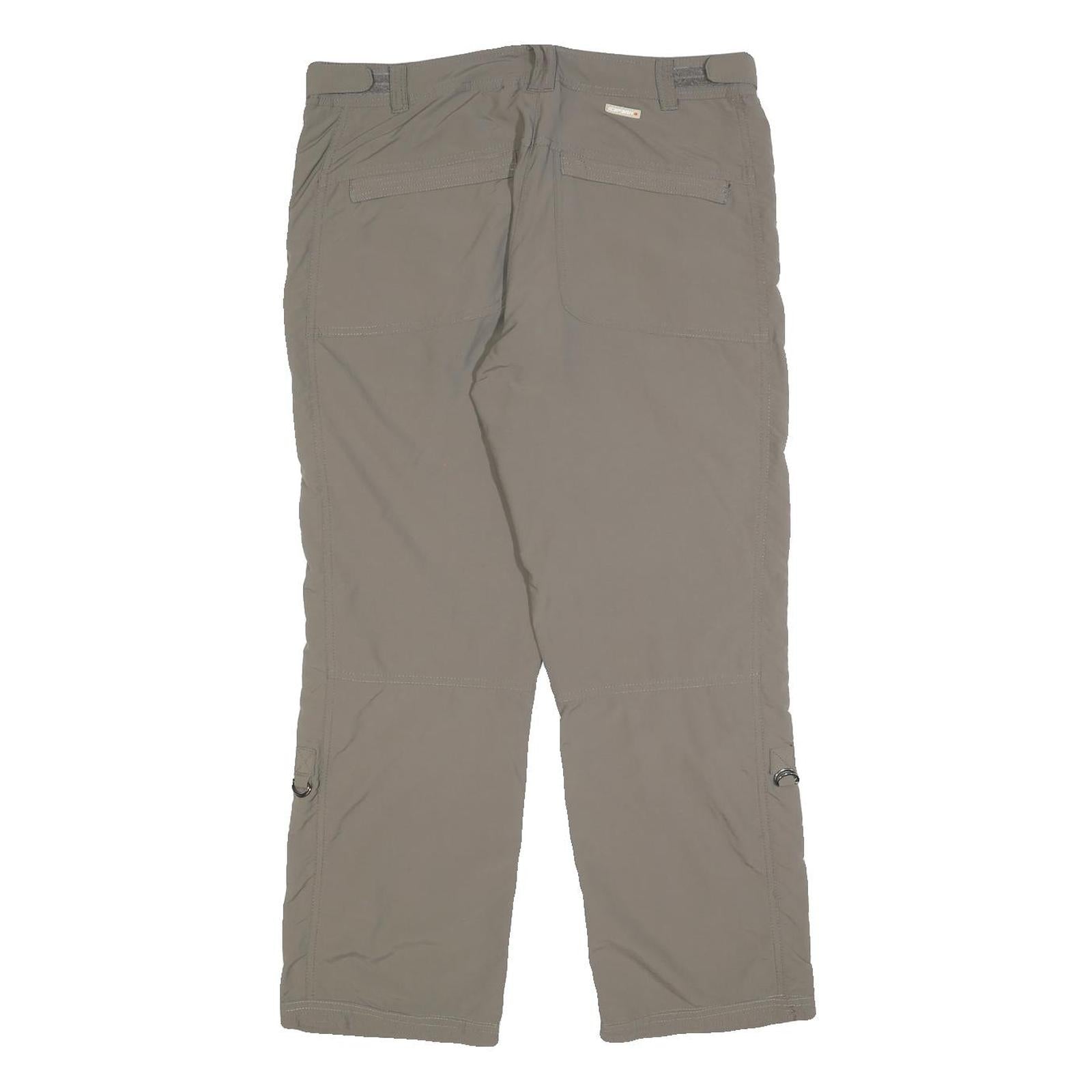 ICEPEAK Womens Polyester Blend Beige Regular Straight Trousers W32 L28 Outdoor