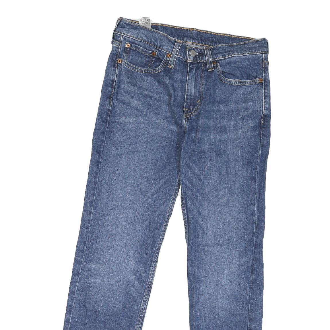 LEVI'S 514 Slim Mens Jeans Blue Denim Slim Straight Denim Medium W29 L27 Casual