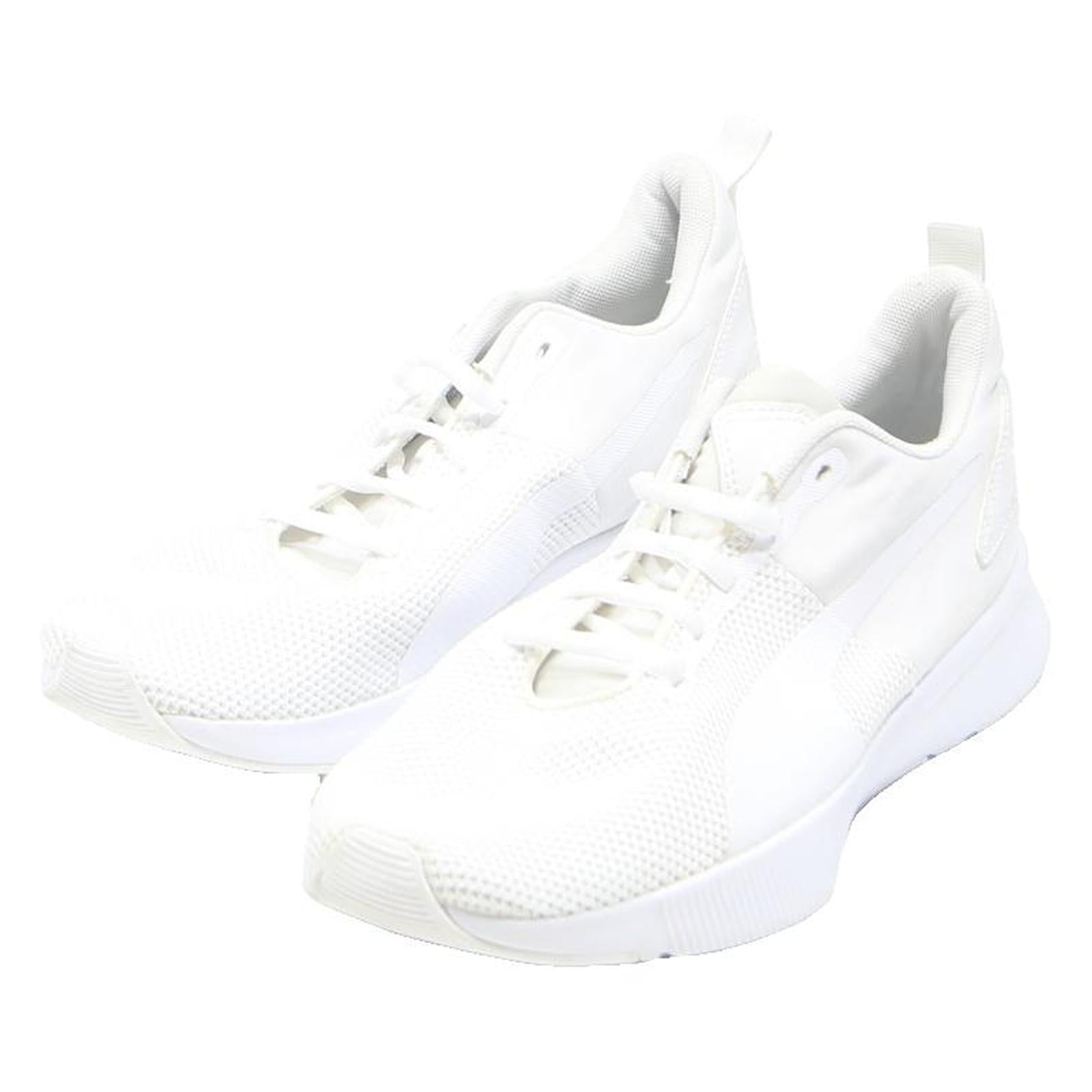 PUMA Mens Low Top Trainers White Synthetic UK 9 Lightweight Running Gym