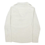 REGATTA Womens Cream Striped Polyester Blend Patterned Half Zip Jumper UK 12