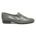 STACYADAMS Womens Grey Leather Slip-On Shoes UK 8 Elegant Comfortable Footwear