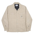 CARHARTT WIP  Whitsome Shirt Jacket Mens Beige Corduroy M Cotton Blend Workwear