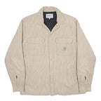 CARHARTT WIP  Whitsome Shirt Jacket Mens Beige Corduroy M Cotton Blend Workwear