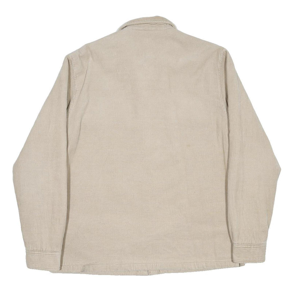 CARHARTT WIP  Whitsome Shirt Jacket Mens Beige Corduroy M Cotton Blend Workwear