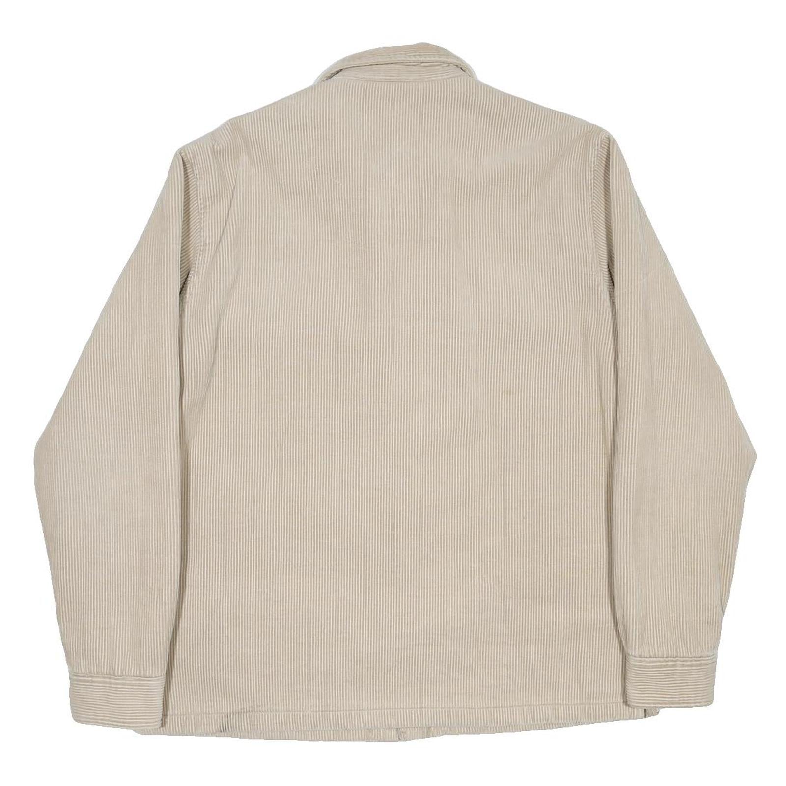 CARHARTT WIP  Whitsome Shirt Jacket Mens Beige Corduroy M Cotton Blend Workwear