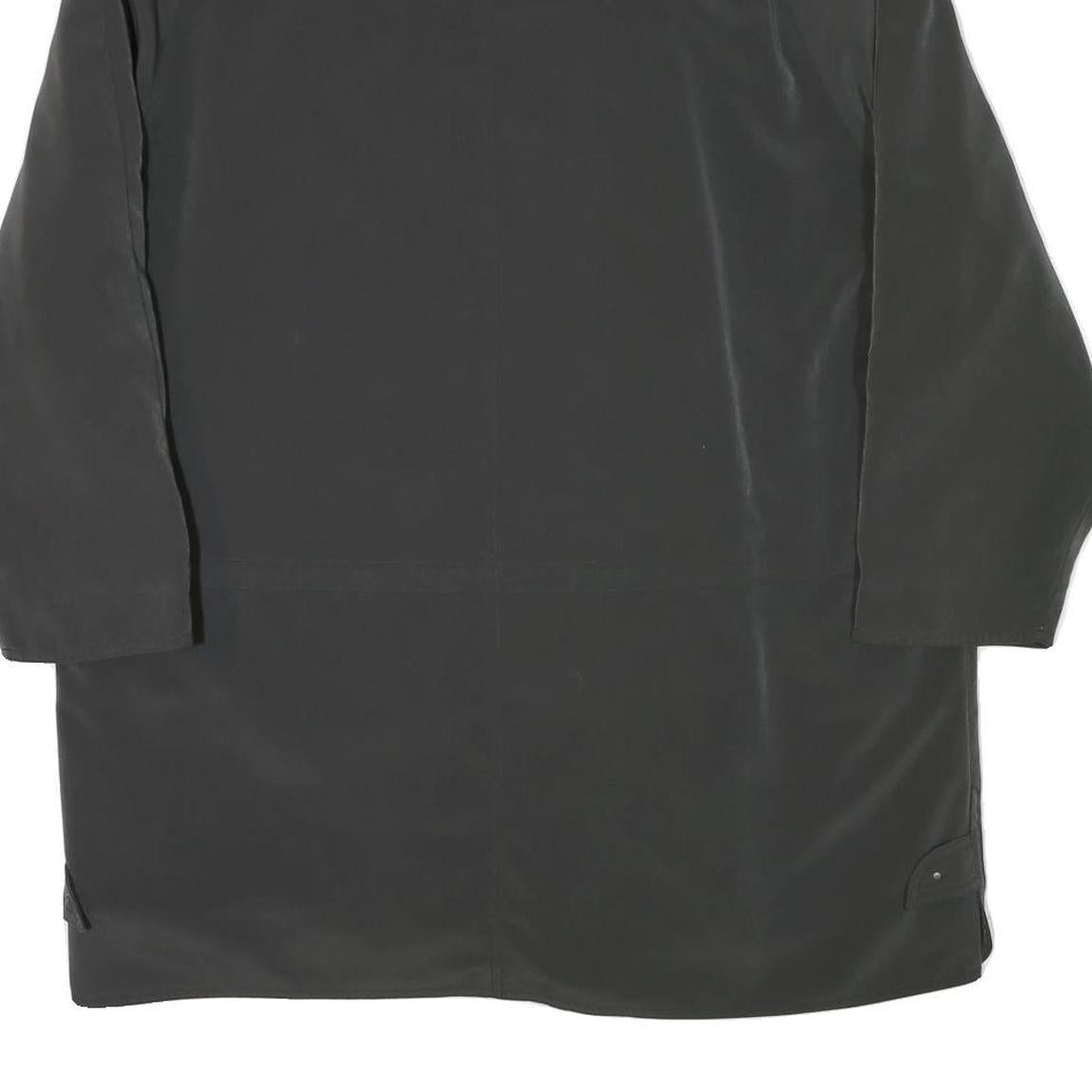 MARCONA Womens Black & Grey Classic Jacket XL Polyester Blend Button Closure