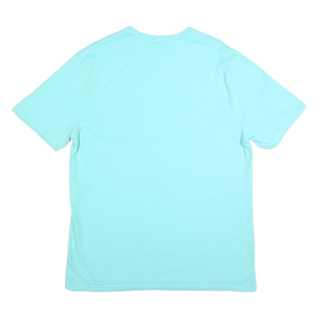 CHAMPION Mens Blue Graphic T-Shirt L Short Sleeve Crew Neck Cotton Casual