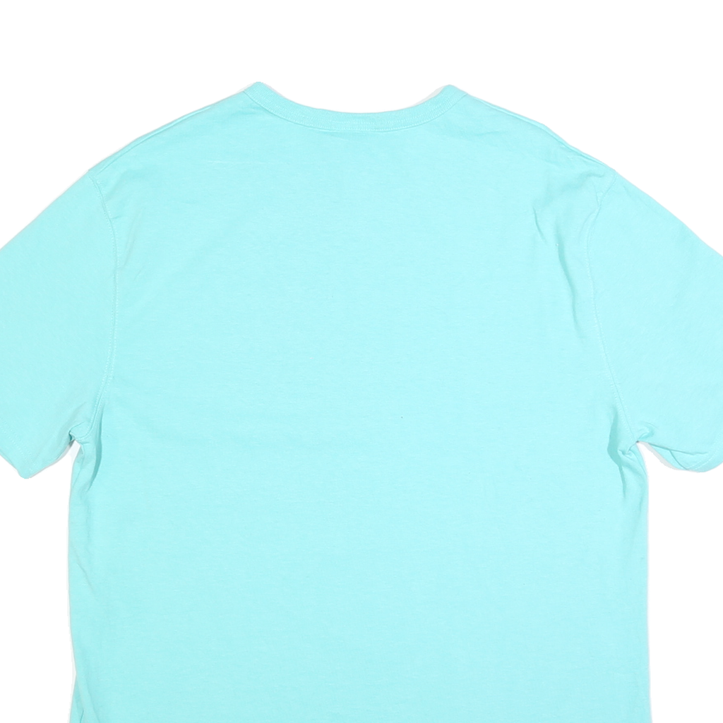 CHAMPION Mens Blue Graphic T-Shirt L Short Sleeve Crew Neck Cotton Casual