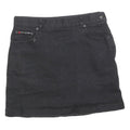 DKNY Womens Black Cotton Blend Mini Skirt S Casual Classic Design