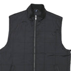 CHAPS Mens Black Quilted Zip Jacket M Polyester Blend Lightweight Casual
