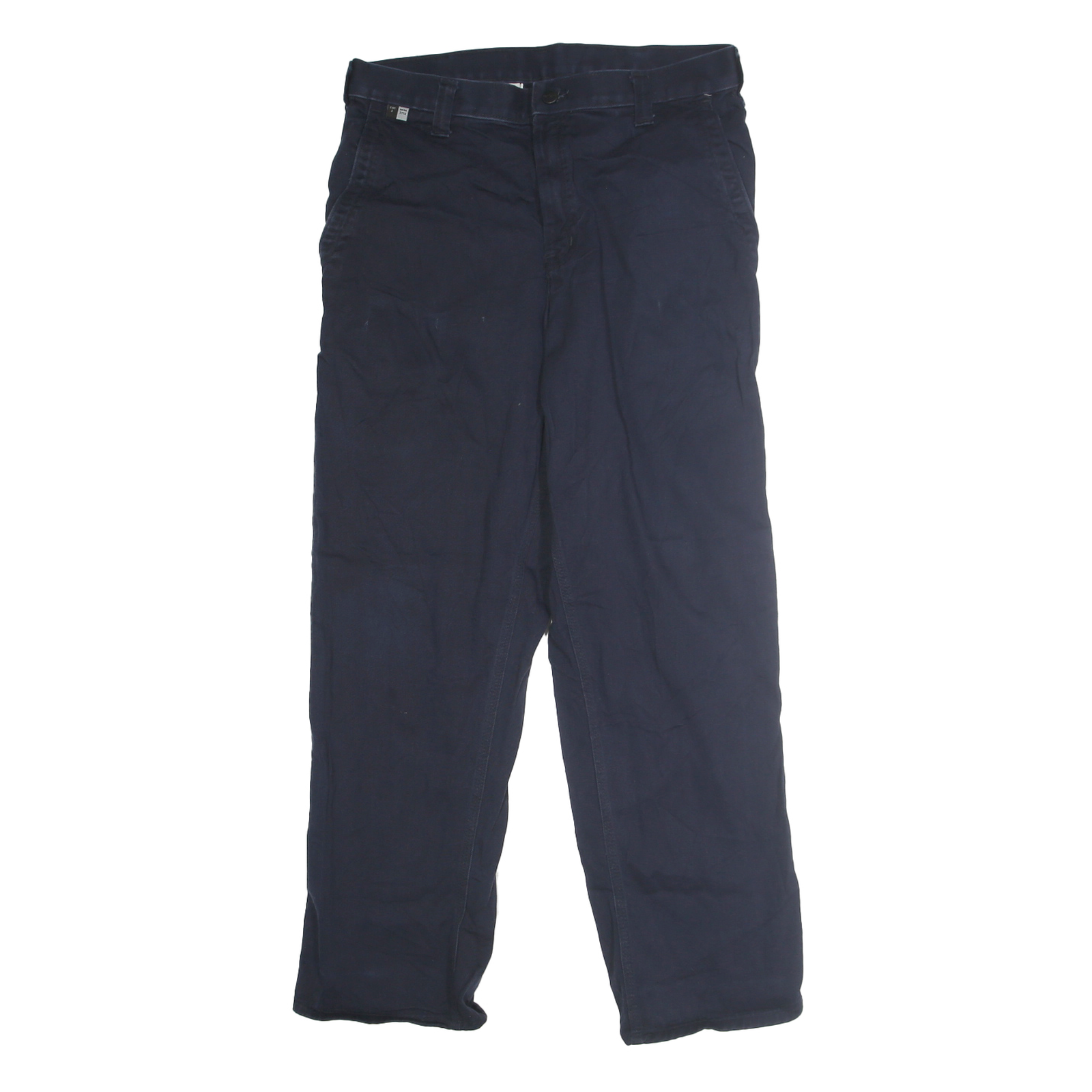CARHARTT Mens Navy Blue Regular Fit Straight Leg Trousers W32 L30 Workwear