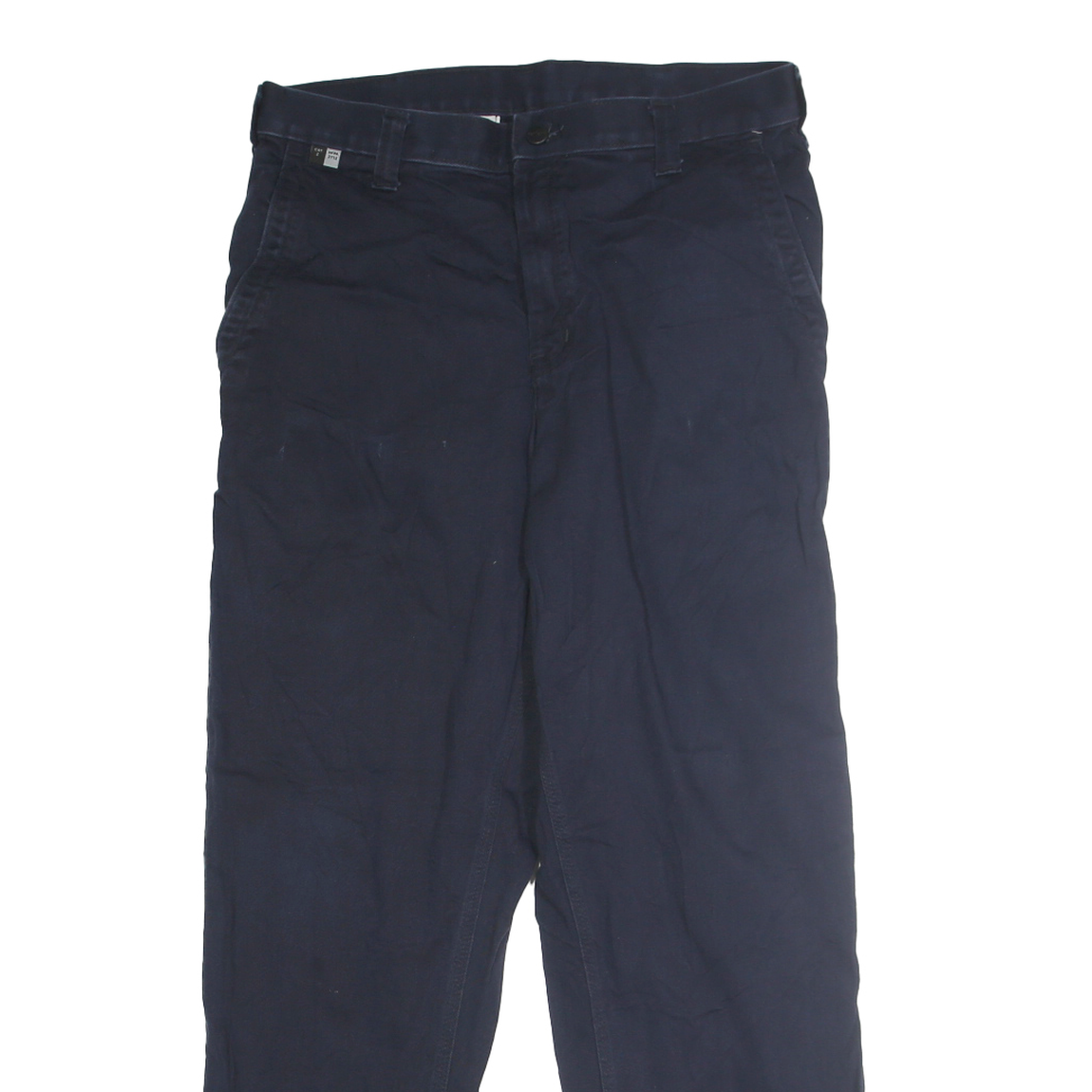CARHARTT Mens Navy Blue Regular Fit Straight Leg Trousers W32 L30 Workwear