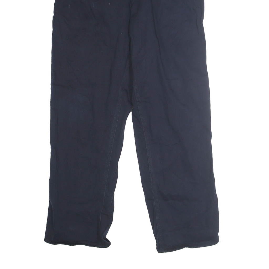 CARHARTT Mens Navy Blue Regular Fit Straight Leg Trousers W32 L30 Workwear