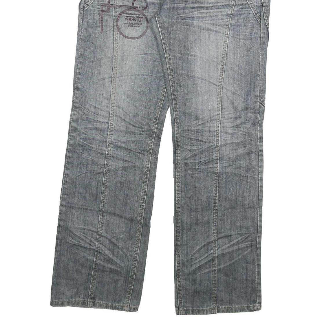 LOOS Mens Jeans Blue Regular Straight Denim Medium W34 L32 Casual Cotton Blend