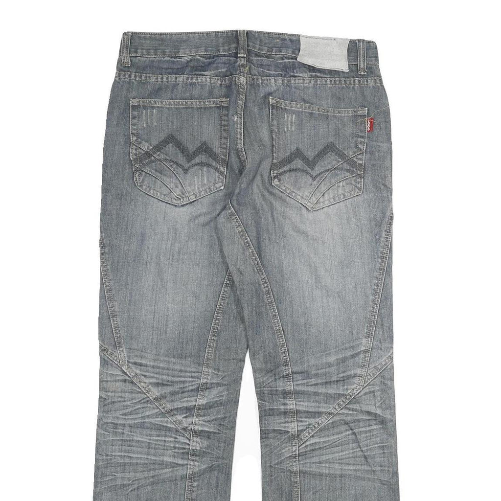 LOOS Mens Jeans Blue Regular Straight Denim Medium W34 L32 Casual Cotton Blend